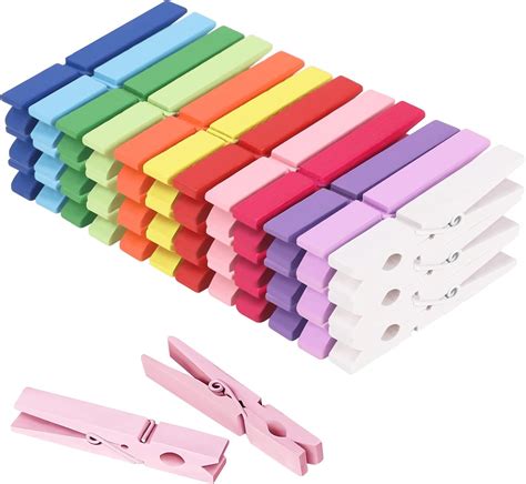 Power Clothespins Wooden Colorful Small - Pack