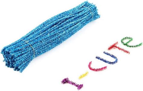 Office Mix Pipe Cleaner Glitter 25 Stick Blue