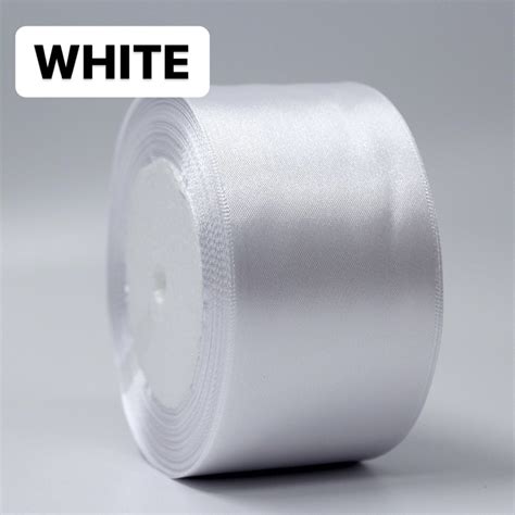 Office Mix Satin Ribbon Roll 2 cm White