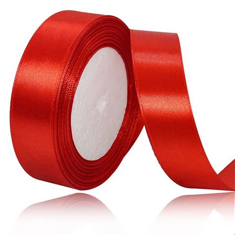 Office Mix Satin Ribbon Roll 4 cm Red