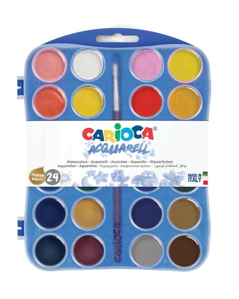 42401 Water Color 24 Colors Acquarell - Carioca