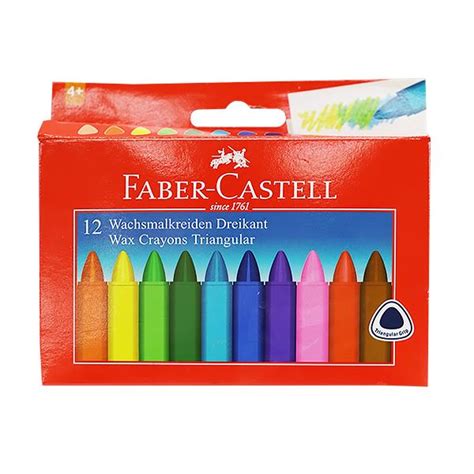 Fabercastel Wax Crayoun Color Set 12 - 120090 - Jumbo