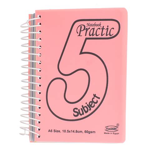 Note Book Strips 190 Sheets A6 / 5 Subject Practic Yassin