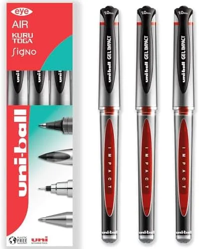 [P-PF127004] 153S Rollerball Pen Model Um - 153S Impact Size 1.0mm Red Uni