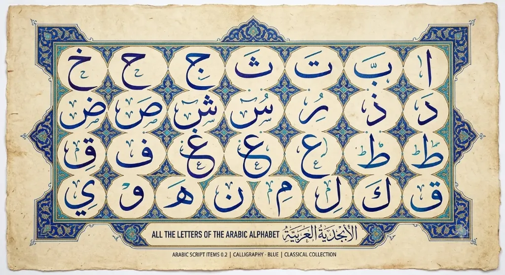 Arabic Script Items 0.3 - Callisraphy - Blue