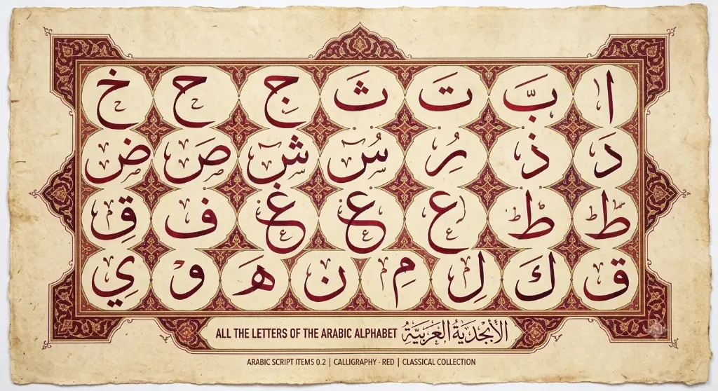 Arabic Script Items 0.3 - Callisraphy - Red