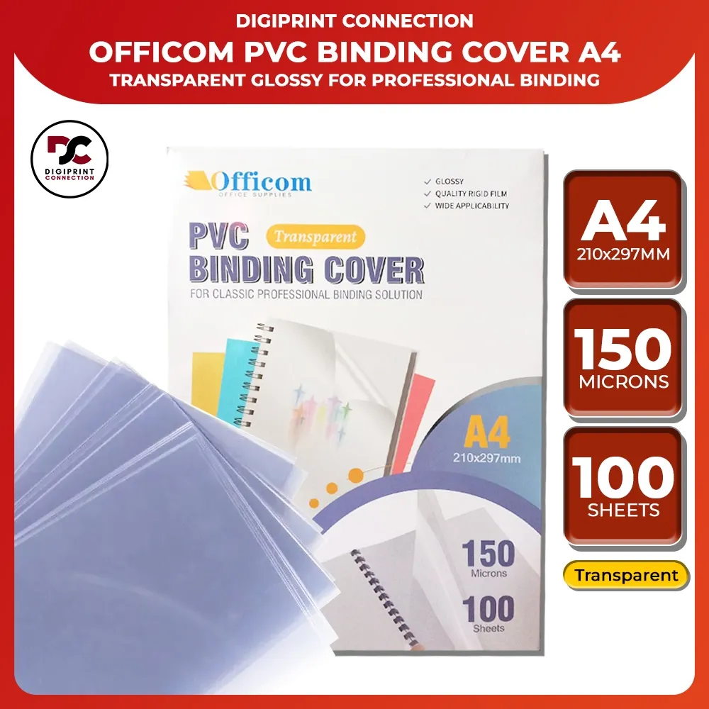 Digital Binding Transparnce Cover(front) A4