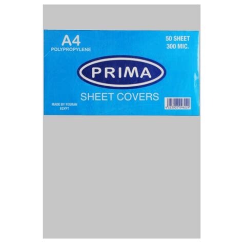 Pack50 A4 Prima Binding Hard Cover Back 300 Micron