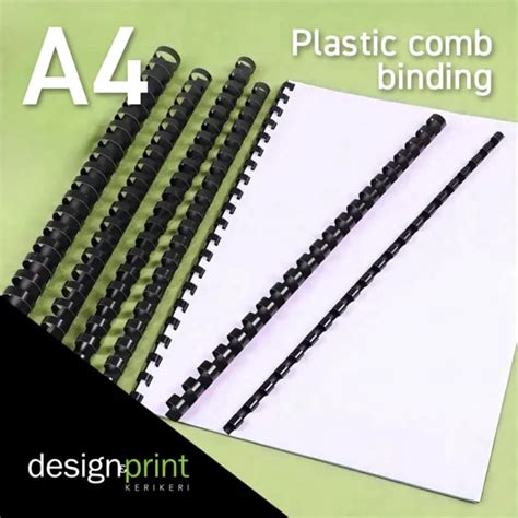 China Binding Comb Plastic A4 Size 22 M Color - Back 50