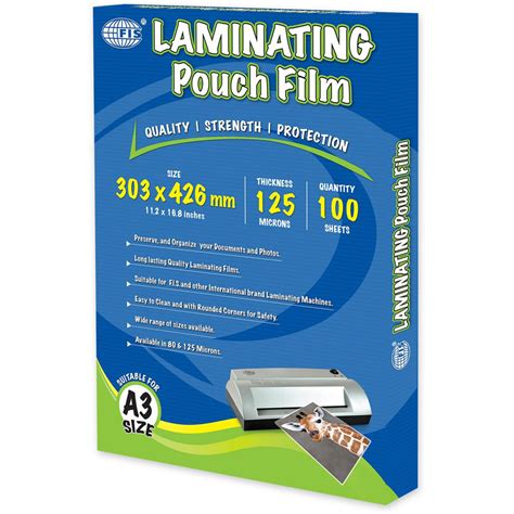 Lamination A3 100 Micron 100 Sheets