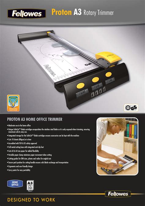 Fellowes Office Equipment Paper Trimmer - A3 - CR54103 - Proton