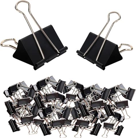 [S-BU100050] Binder Bulldog (binder Clips) Size15 mm Black