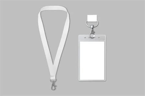 Lanyard Id Holder White
