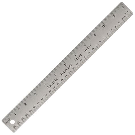 Metal Ruler, 30 Cm, Light Weight