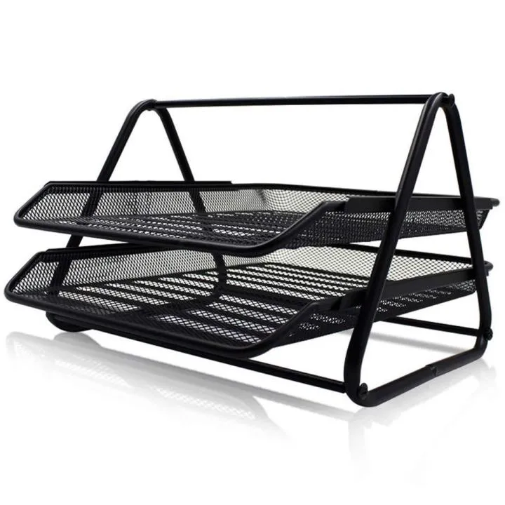 2 Section Office Mix Tray File Magazine Metal Model 3003