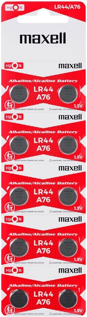 Maxell Batteries. LR44