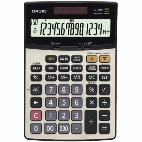 240 Casio Calculater Model Dj