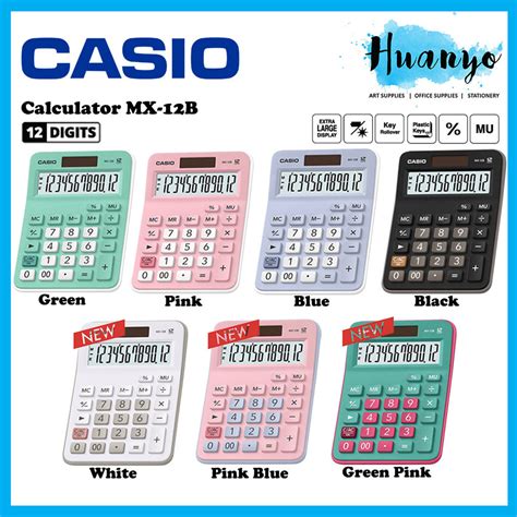 12B 12 Digits Casio Calculator Model Mx