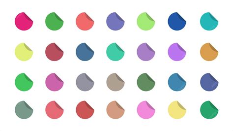 [A-PC500050] Paper Stickers Small Pack Colors Size118x67mm