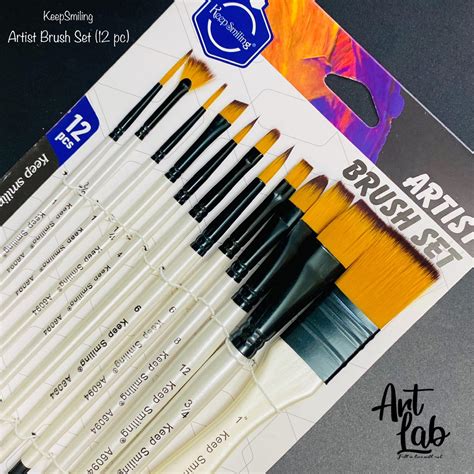 [C-AB012050] Brush Artist A6075F Size 11 Flat Keep Smiling