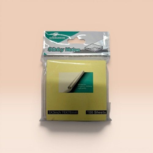 Ever Green Sticky Note Yellow Size 3 x 3 - 76 x 76mm - 100sheet