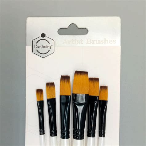 Brush Artist Size 4 Flat Keep Smiling