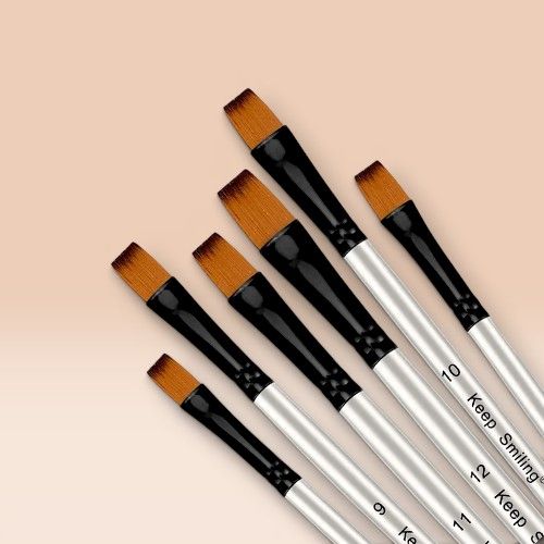 Brush Artist Size 6 Flat Keep Smiling