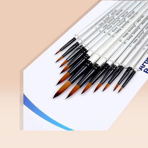 Brush Artist A6060R Set of 12 Pcs Round Keep Smiling