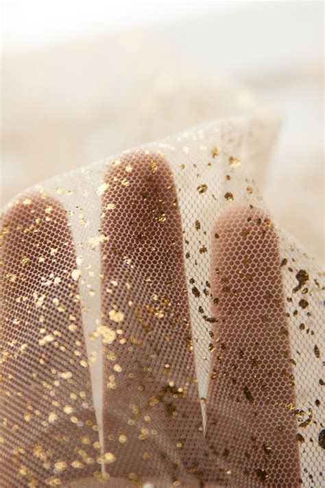 Office Mix Fabric Tulle 1m Gold