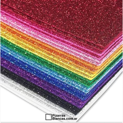 Office Mix Foam Glitter 50 x 70 White