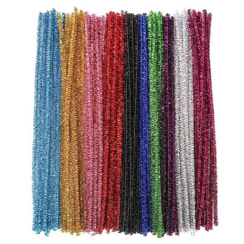 Office Mix Pipe Cleaner Glitter 25 Stick Fuchsia