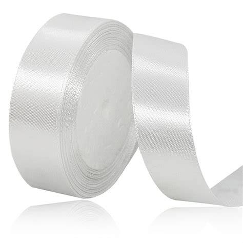 Office Mix Satin Ribbon Roll 1 cm White