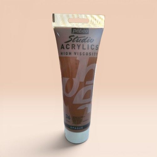 Colors Acrylic Paint Tube 250 ml - Pabeo - Studio - Brown