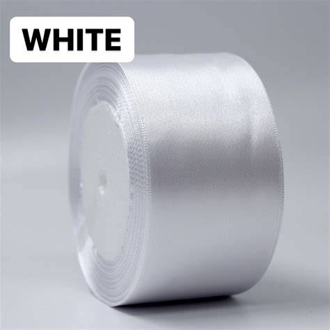 Office Mix Satin Ribbon Roll 2 cm White
