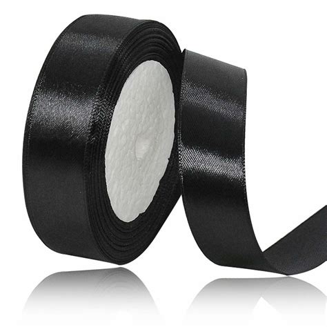 Office Mix Satin Ribbon Roll 4 cm Black