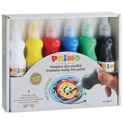 Primo Tempera Gouache Colors500g - Black