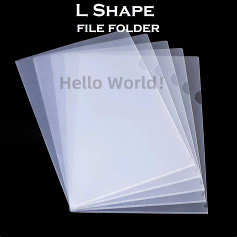 [F-FL100022] 150 Micron Digital File L Shape Size A4