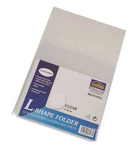 [F-FL107005] Prima File L Shape Size A4 - 200 Micron