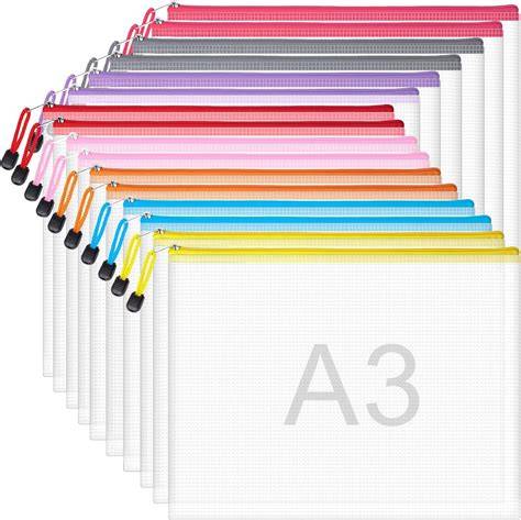 File Zip Fabric - A3 - Blue