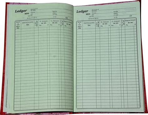 Ledger Book 4 Colume 200 Sheets