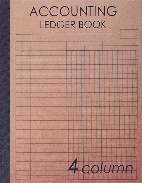 Ledger Book 4 Colume 100 Sheets