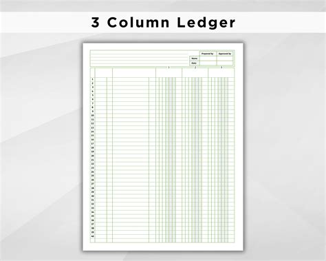 Ledger Book 36 Colume 100 Sheets