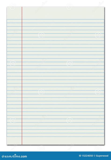 Paper Lined A4 with Margin Red