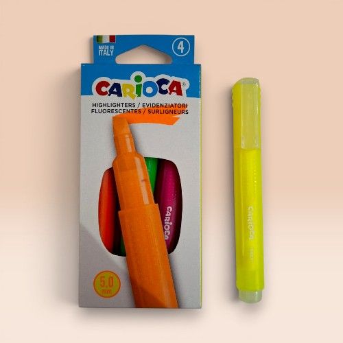 [P-HP216050] Carioca Highlighter Set 4 Pens Colors - 42867 - 42722