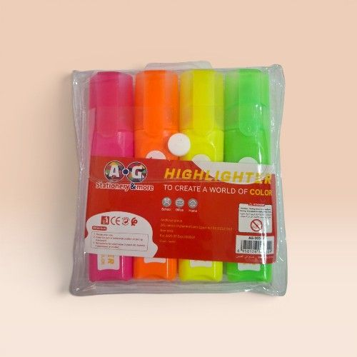 [P-HP310050] 203C4 Highlighter Pens Set of 4 Colors Model Ag