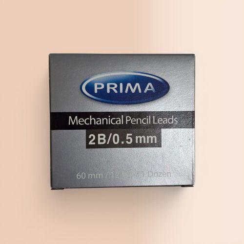 [P-LE134005] Prima Mechanical Pencil Leads 2B 0.5 mm - Black