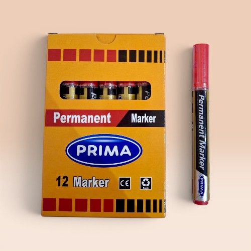 [P-MP115005] Prima Permanent Marker Pen Red