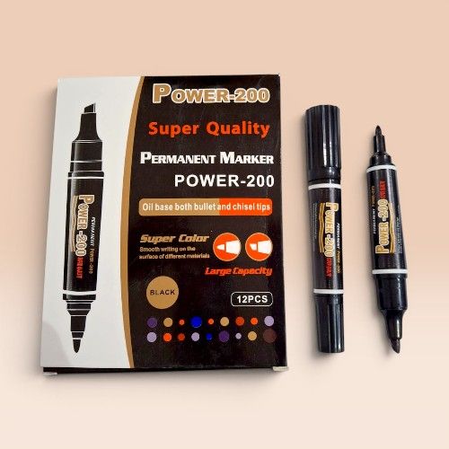 [P-MP446050] Power Marker Pen Doko Sa - 101 - Black