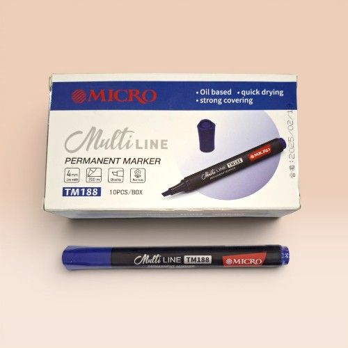[P-MP458050] Micro Marker Pen Tm 188 - Blue