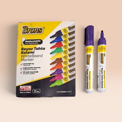 Brons Marker White Board Black